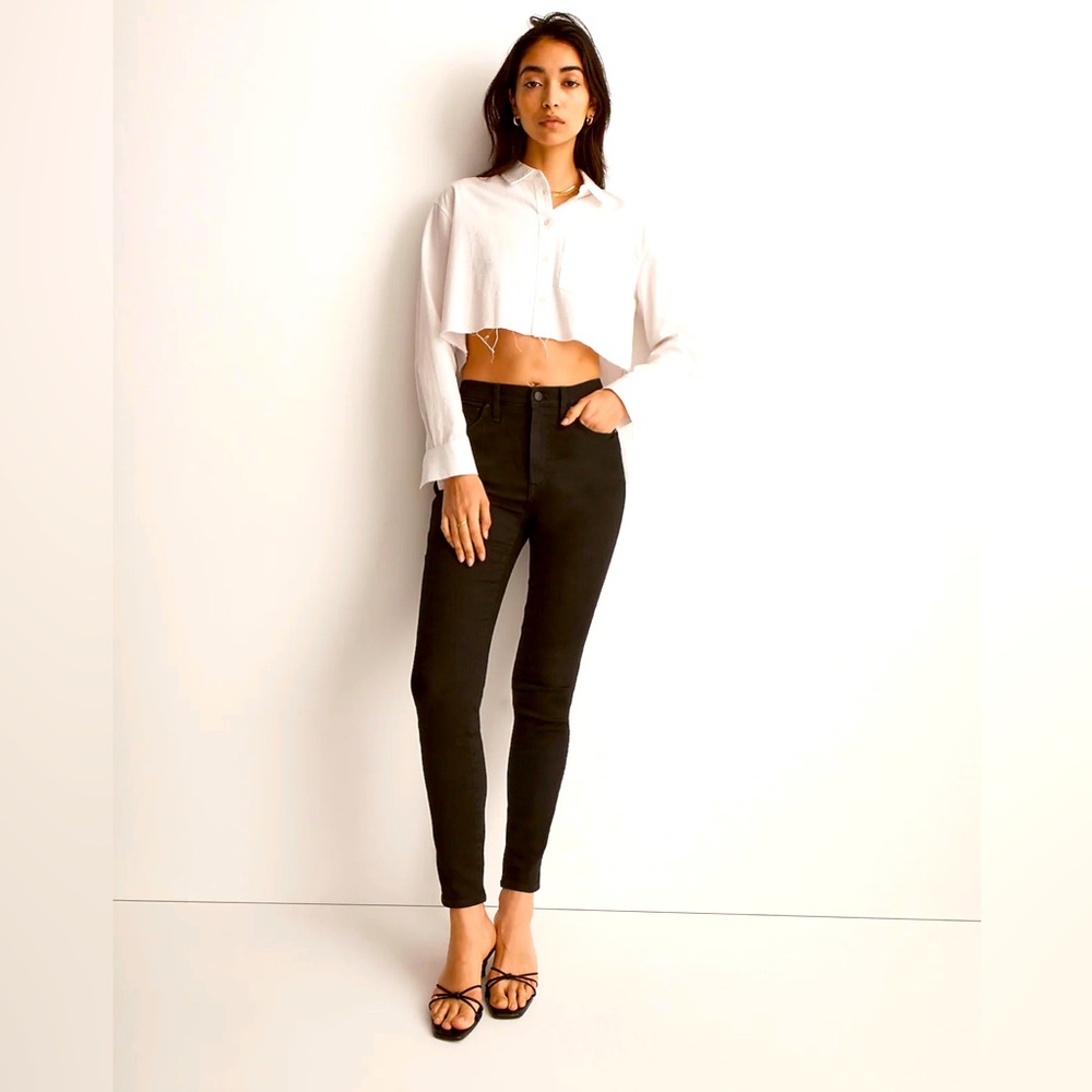 Madewell Skinny Black Denim Jeans